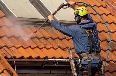 Démoussage et hydrofuge de toiture à Belloc-Saint-Clamens